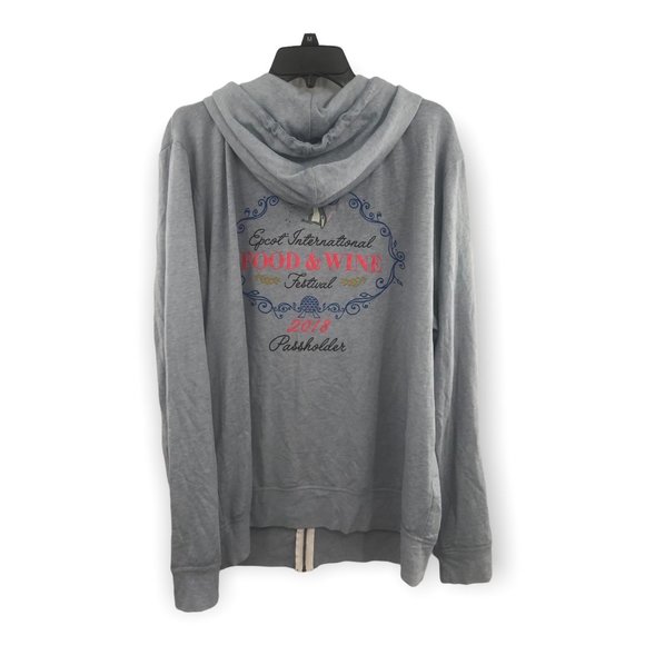 *Disney Parks 2018 Epcot Food Wine Festival Passholder Hoodie Jacket Remy 2X NWT - Picture 2 of 5